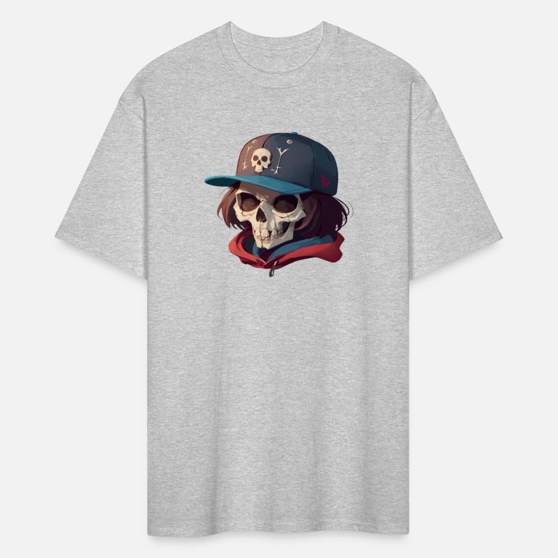 Skull with Long Hair