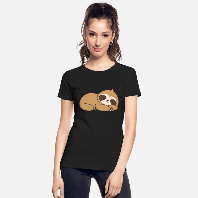 Sleeping sloth relaxing and chilling closed eyes