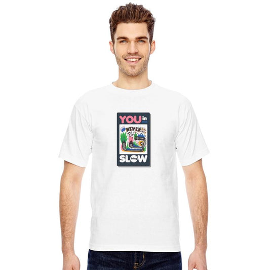 Slow Living Never Stop Party T-Shirt – Fun Chill