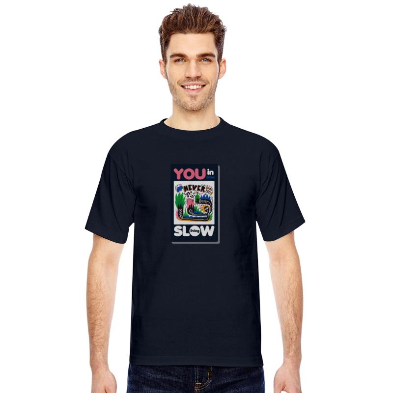 Slow Living Never Stop Party T-Shirt – Fun Chill