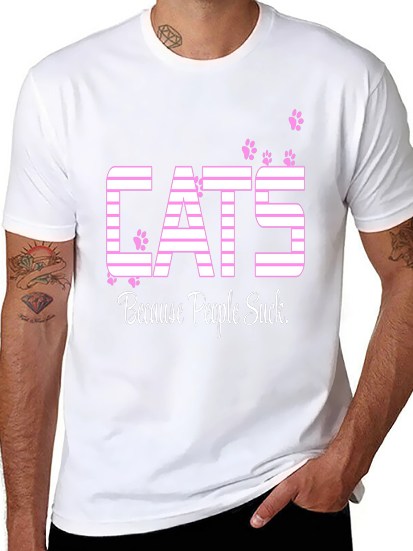Cats Because People Suck T-Shirt
