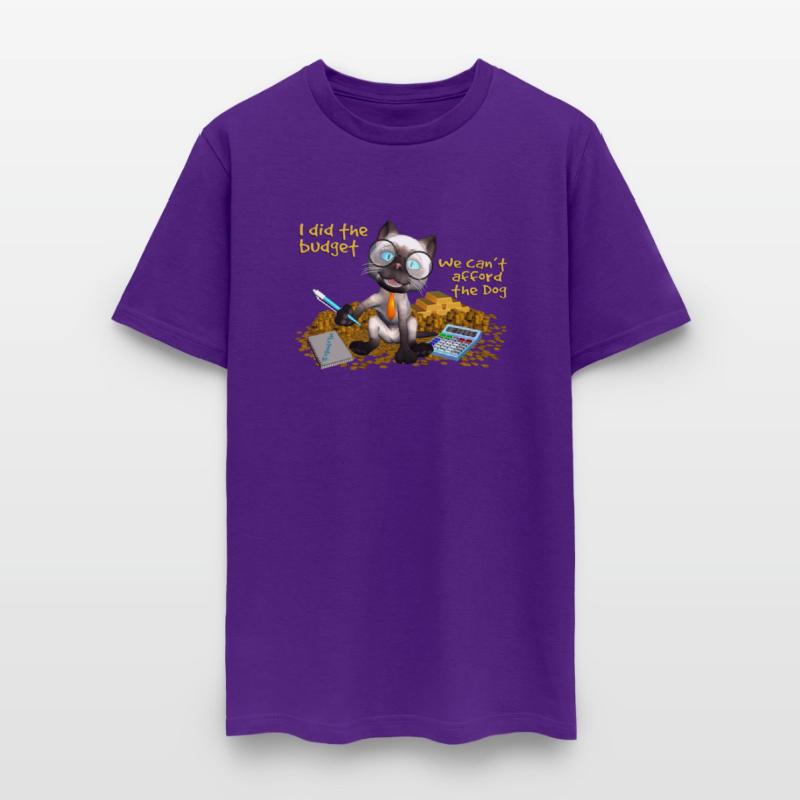 Smart Funny Budget Siamese Cat Kitty Finance