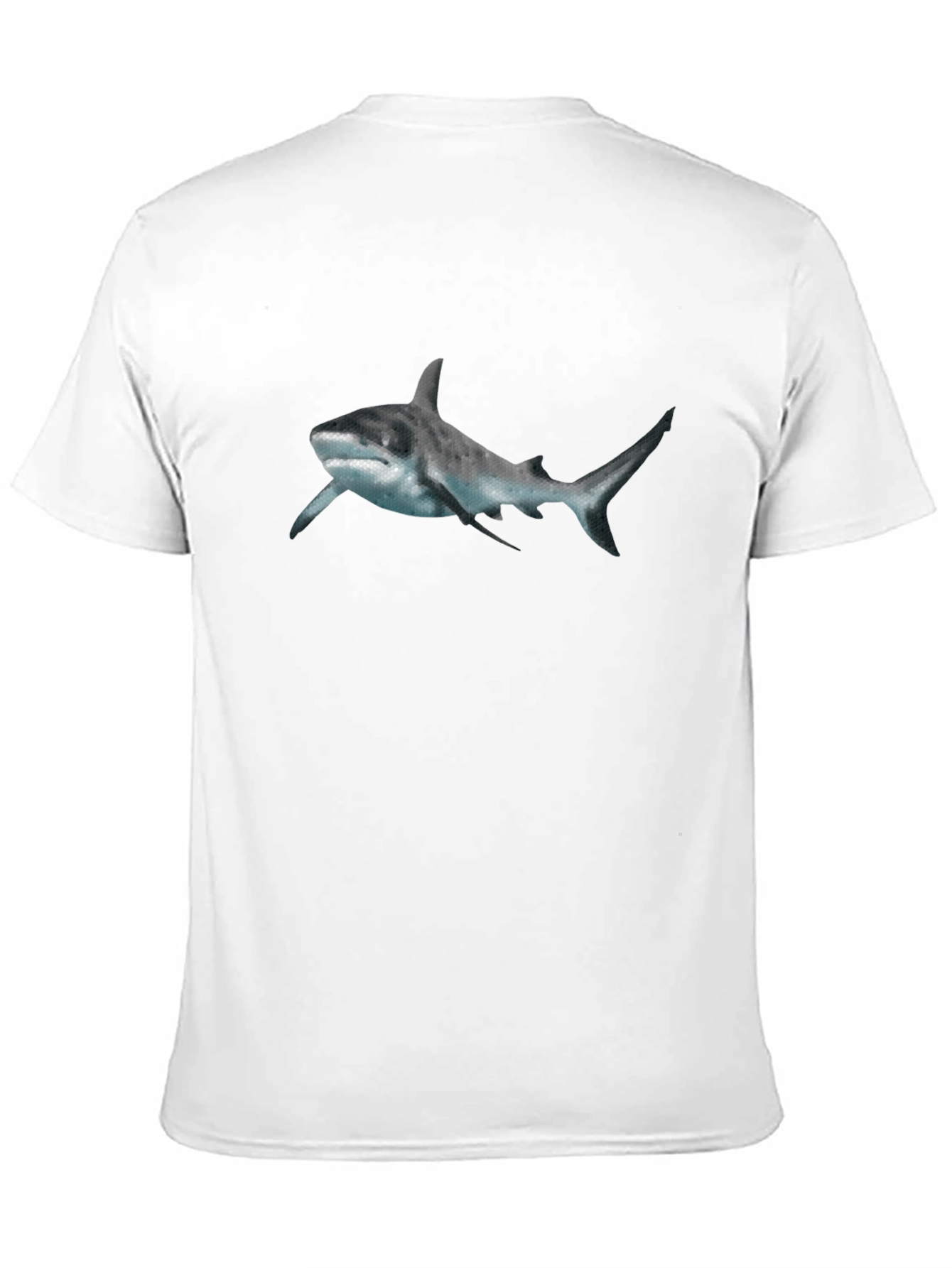Shark Graphic Print Black T-Shirt