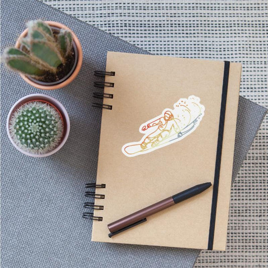 Snowboarder Vintage Look