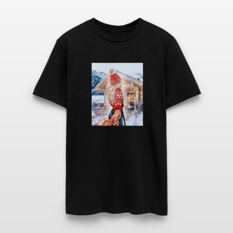 Snowy Christmas House in the mountains