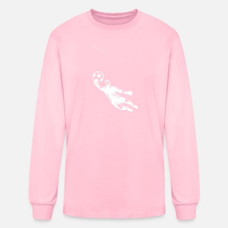 Soccer Goalkeeper Jumps To Save The Ball