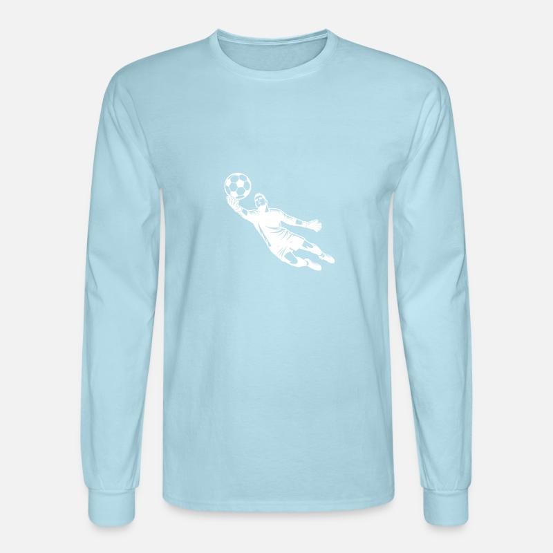 Soccer Goalkeeper Jumps To Save The Ball