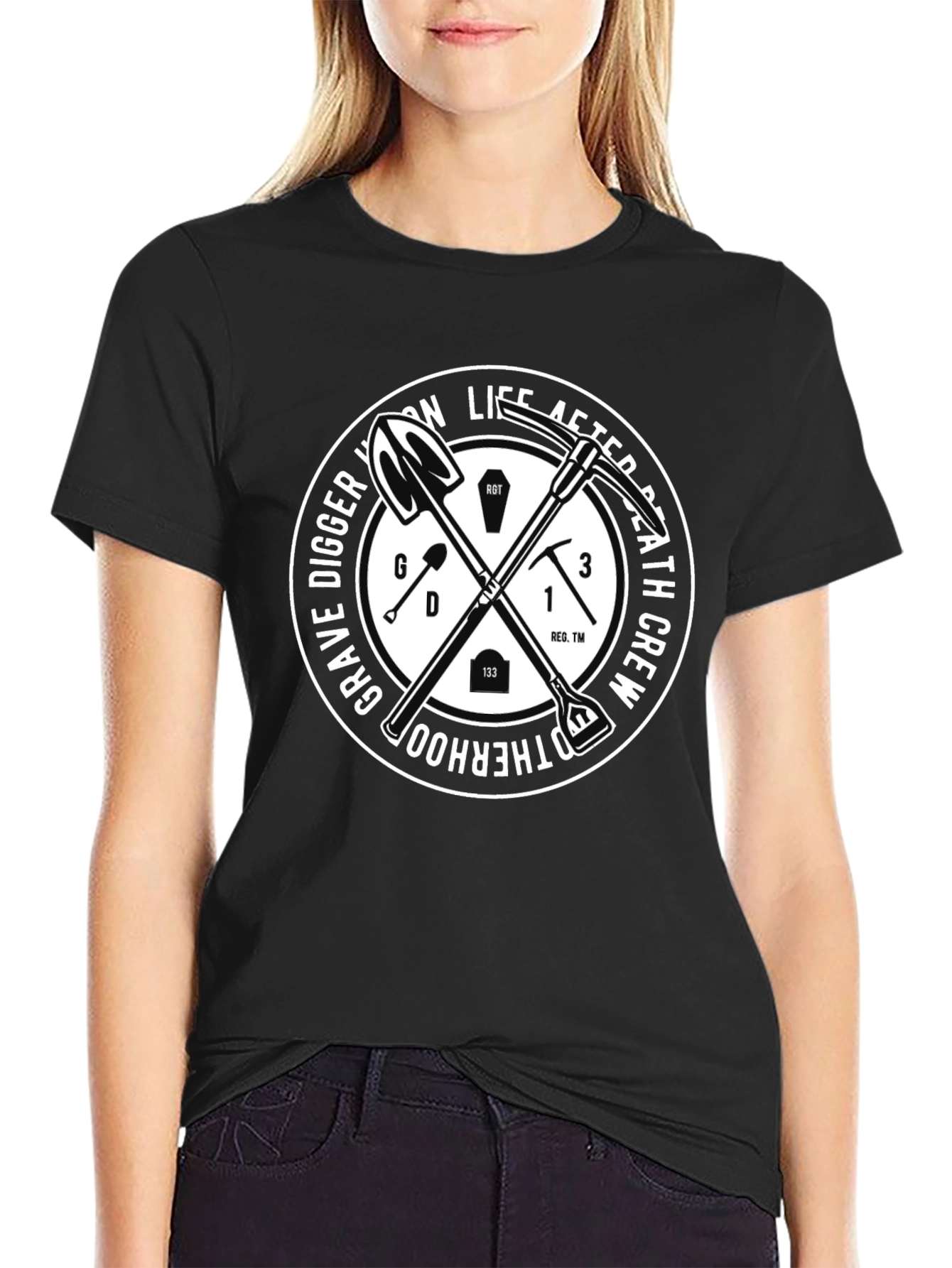 Grave Digger Brotherhood Black T-Shirt