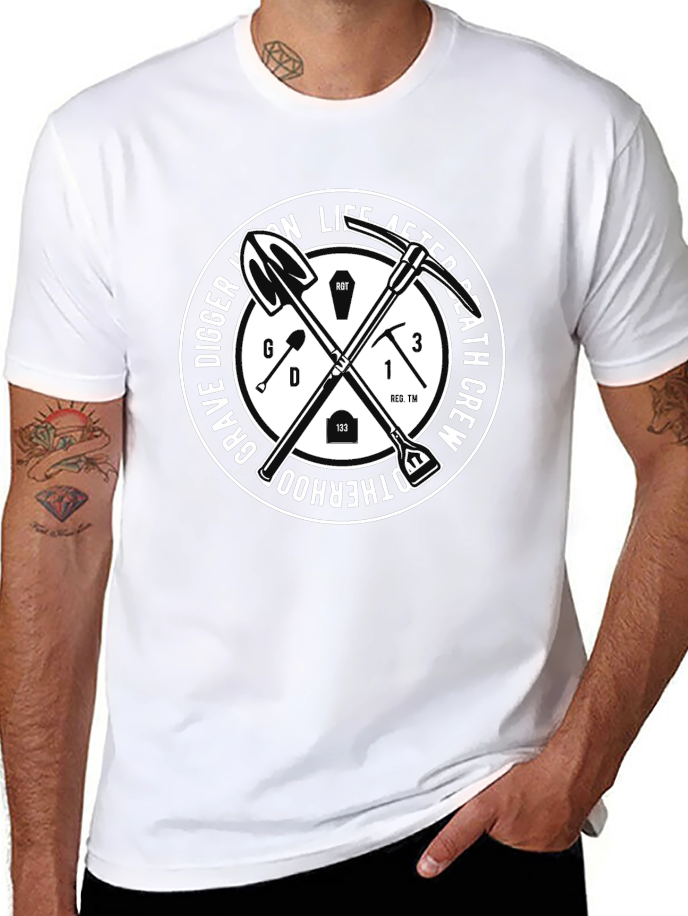 Grave Digger Brotherhood Black T-Shirt