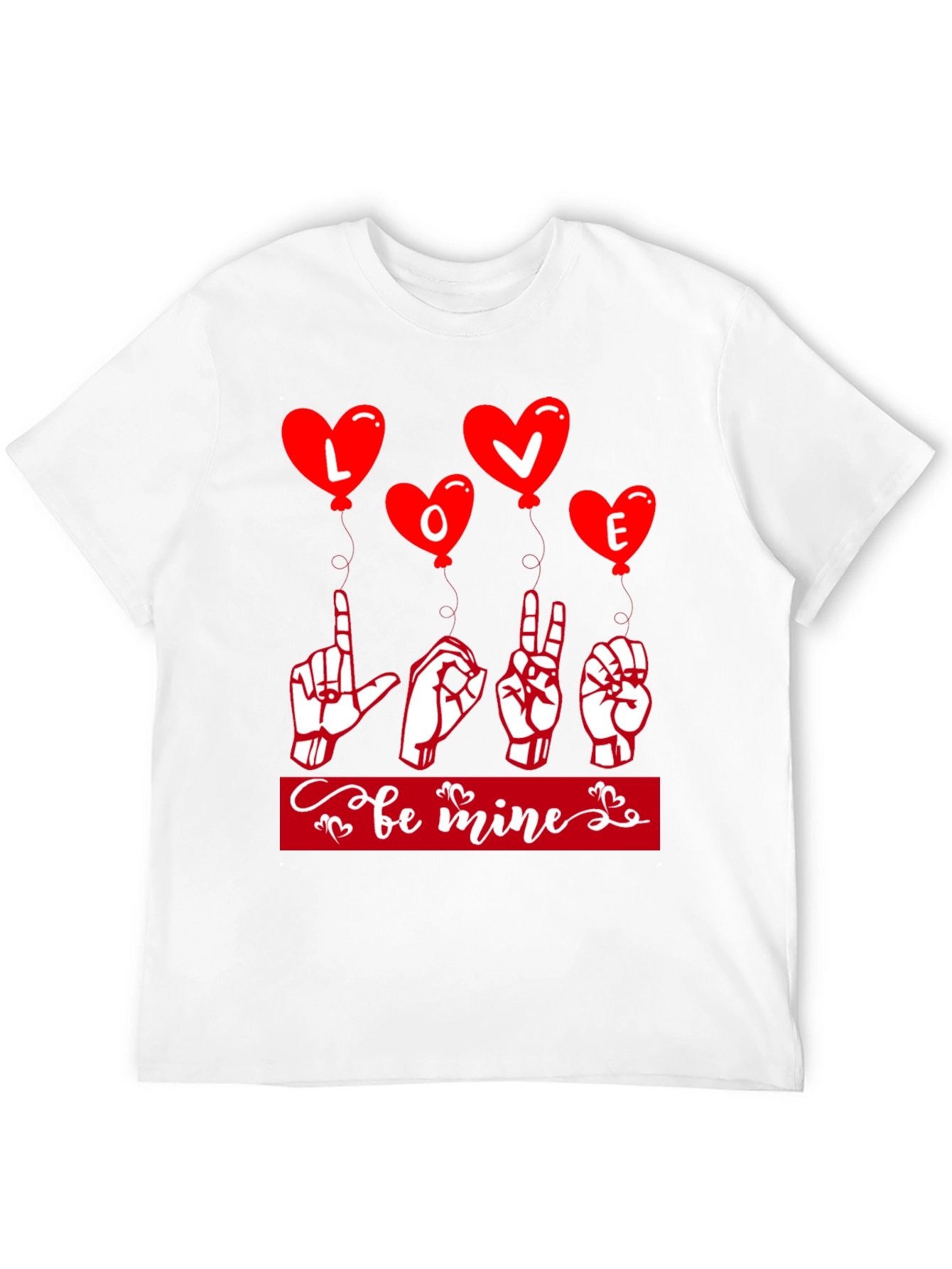 Love Sign Language Valentines Day T-Shirt