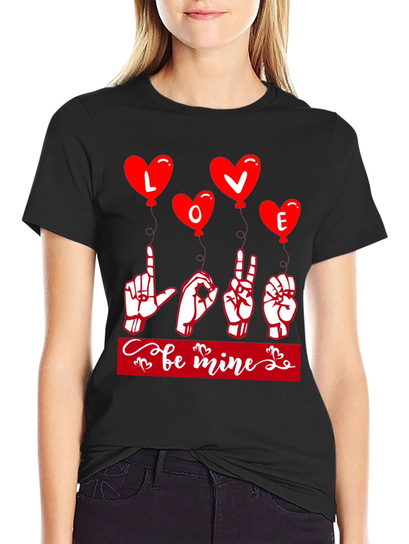 Love Sign Language Valentines Day T-Shirt
