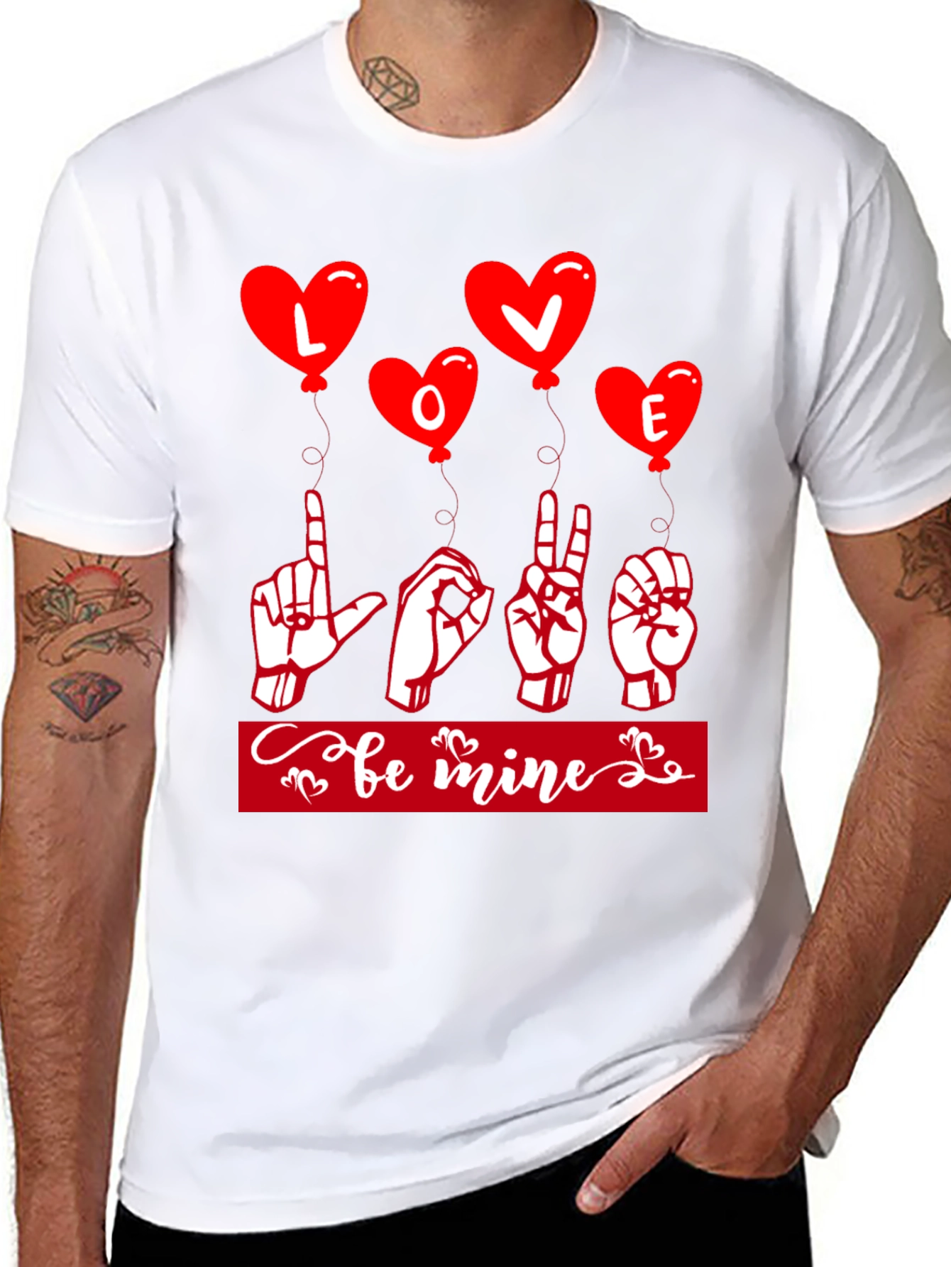 Love Sign Language Valentines Day T-Shirt