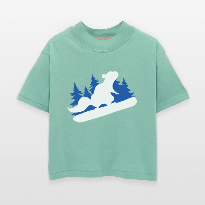 Squirrel Snowboard Funny Snowboarding