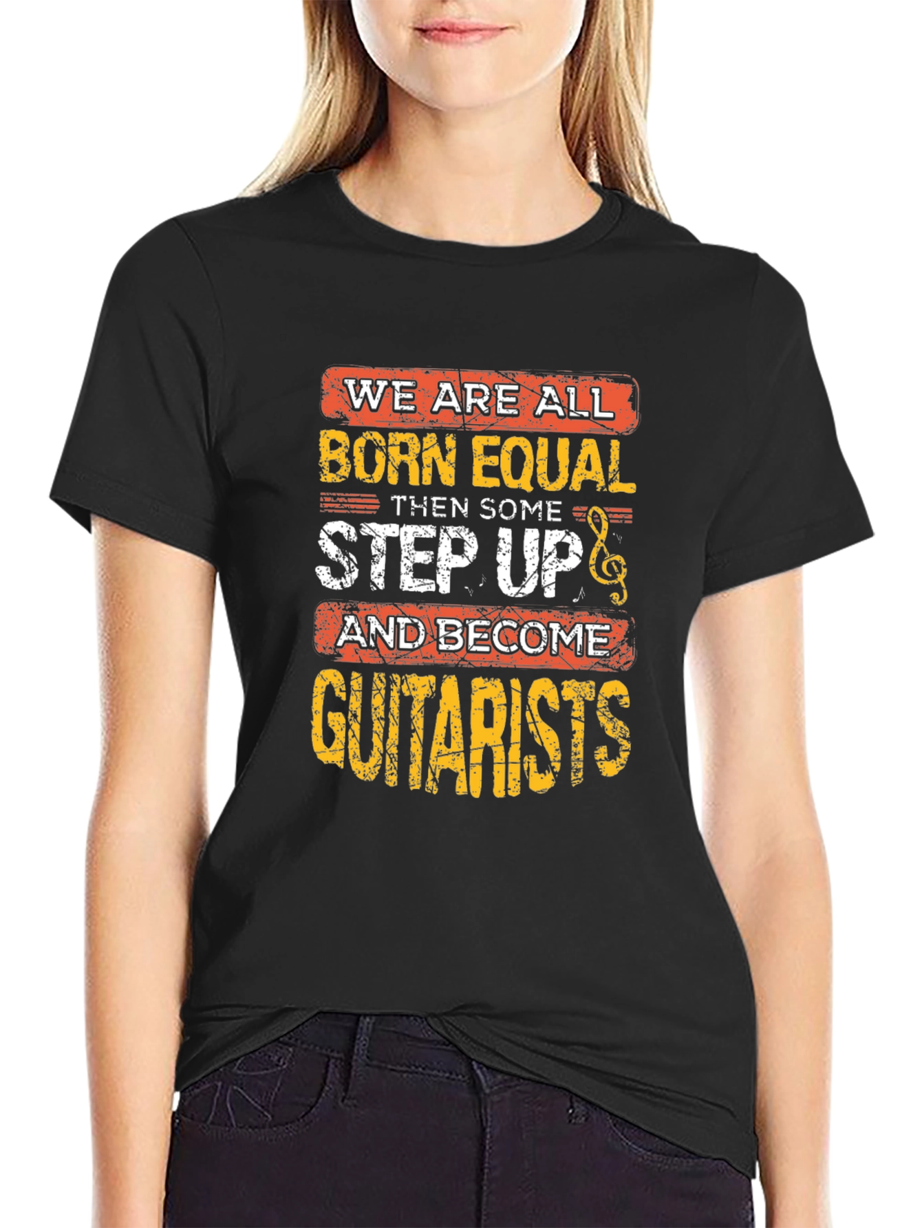 Born Equal Guitarist Black T-Shirt