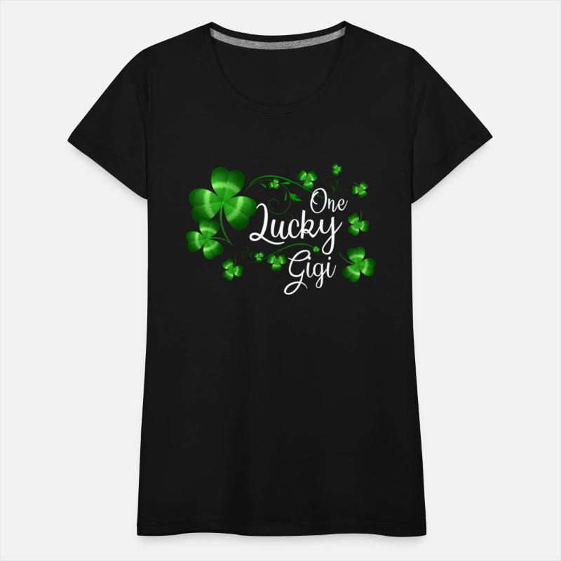 St Patric Day Shamrock One Lucky Gigi Grandma