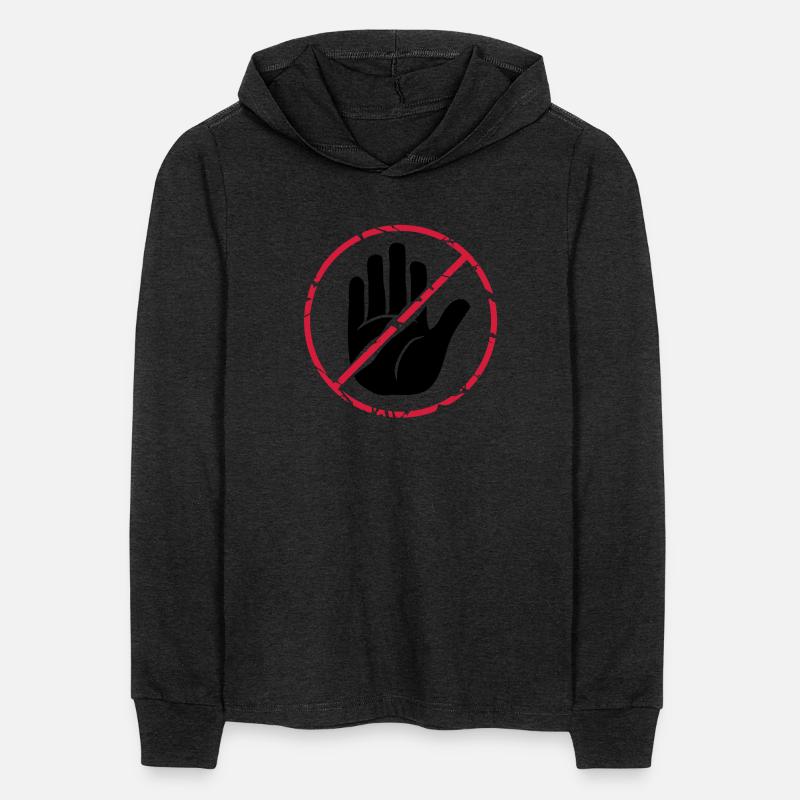 Stop sign hand crossed