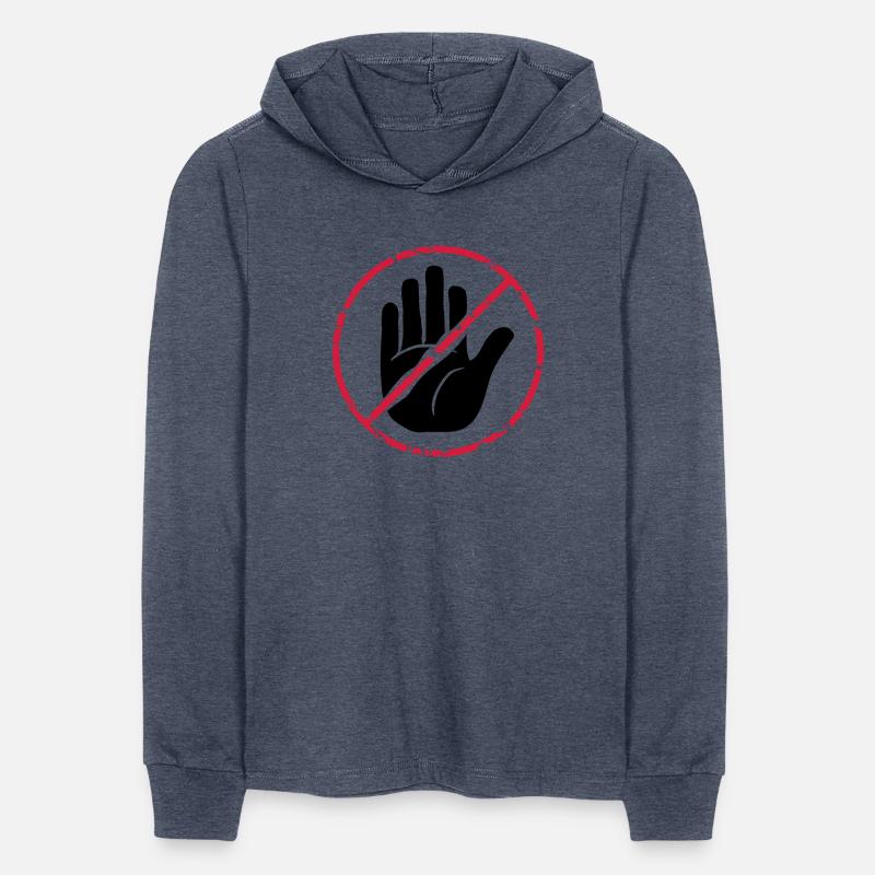 Stop sign hand crossed