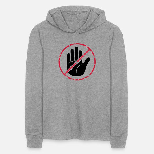 Stop sign hand crossed