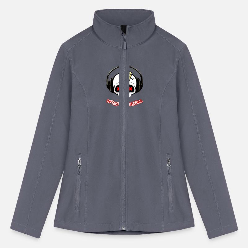 STRICTLY BUSINESS SKULL WEARING HEADPHONES HIPHOP