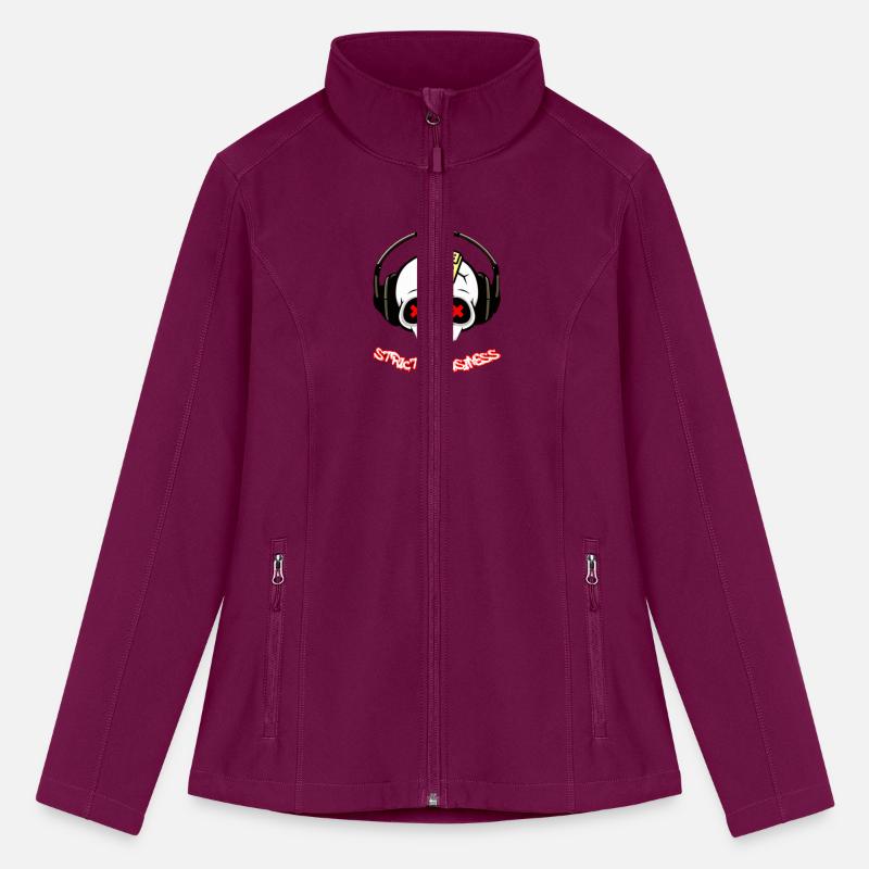 STRICTLY BUSINESS SKULL WEARING HEADPHONES HIPHOP