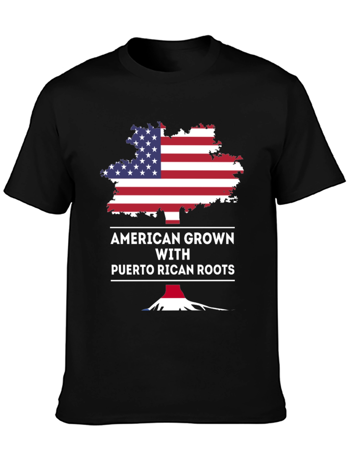 American Grown Puerto Rican Roots T-Shirt