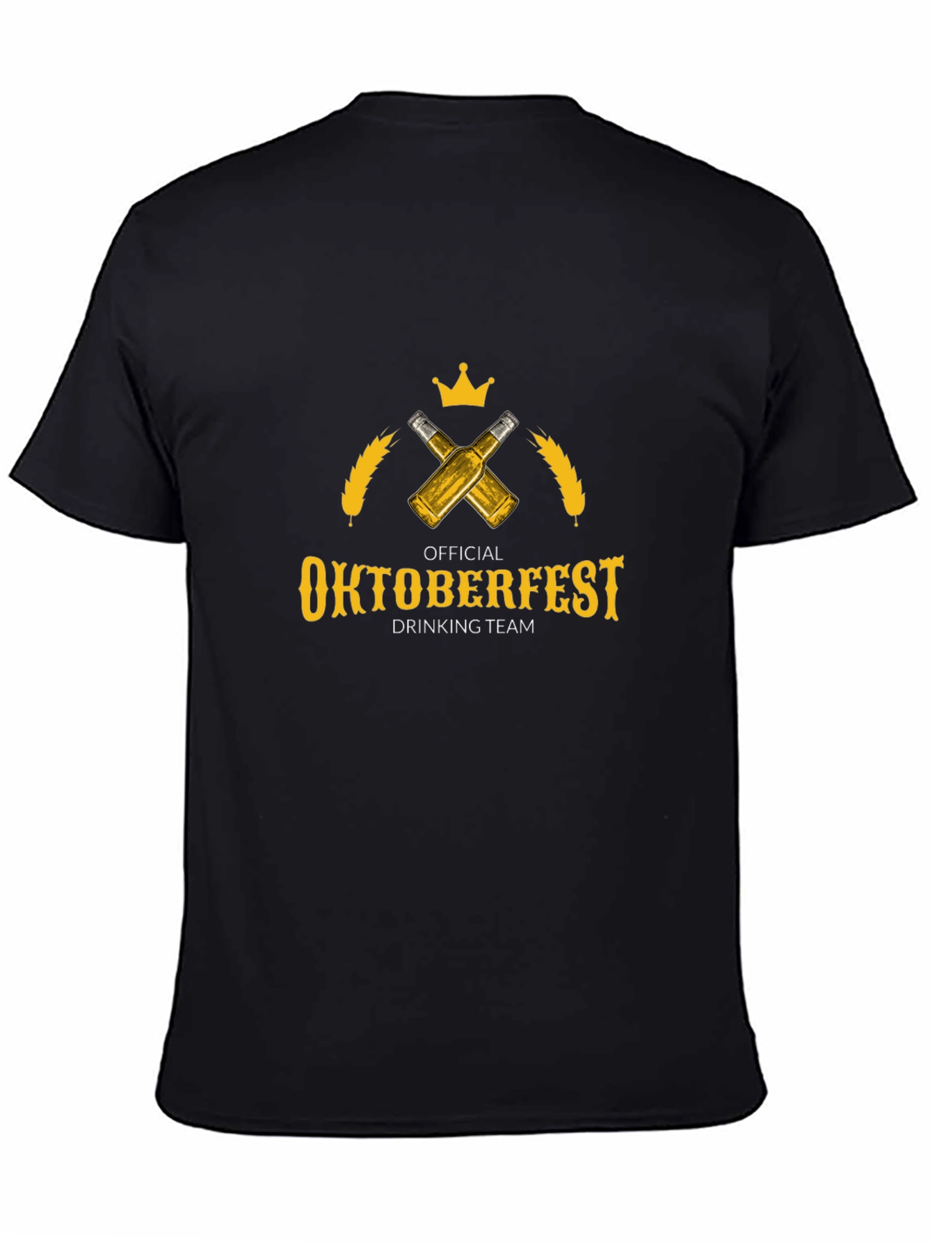 Oktoberfest Drinking Team T-Shirt - Beer & Crown Design