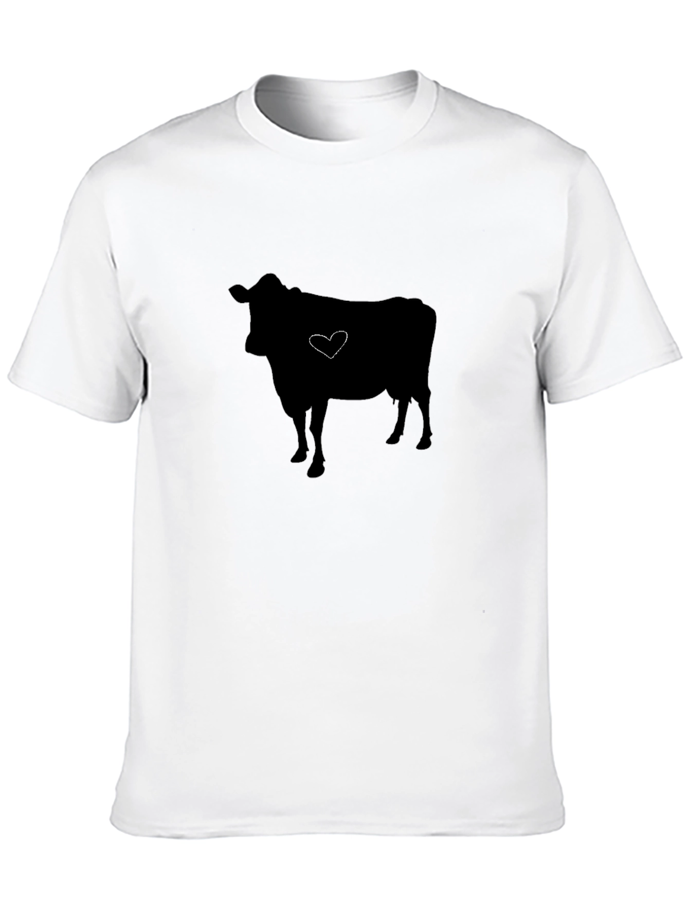 Cow Heart Graphic Tee - Black Unisex T-Shirt