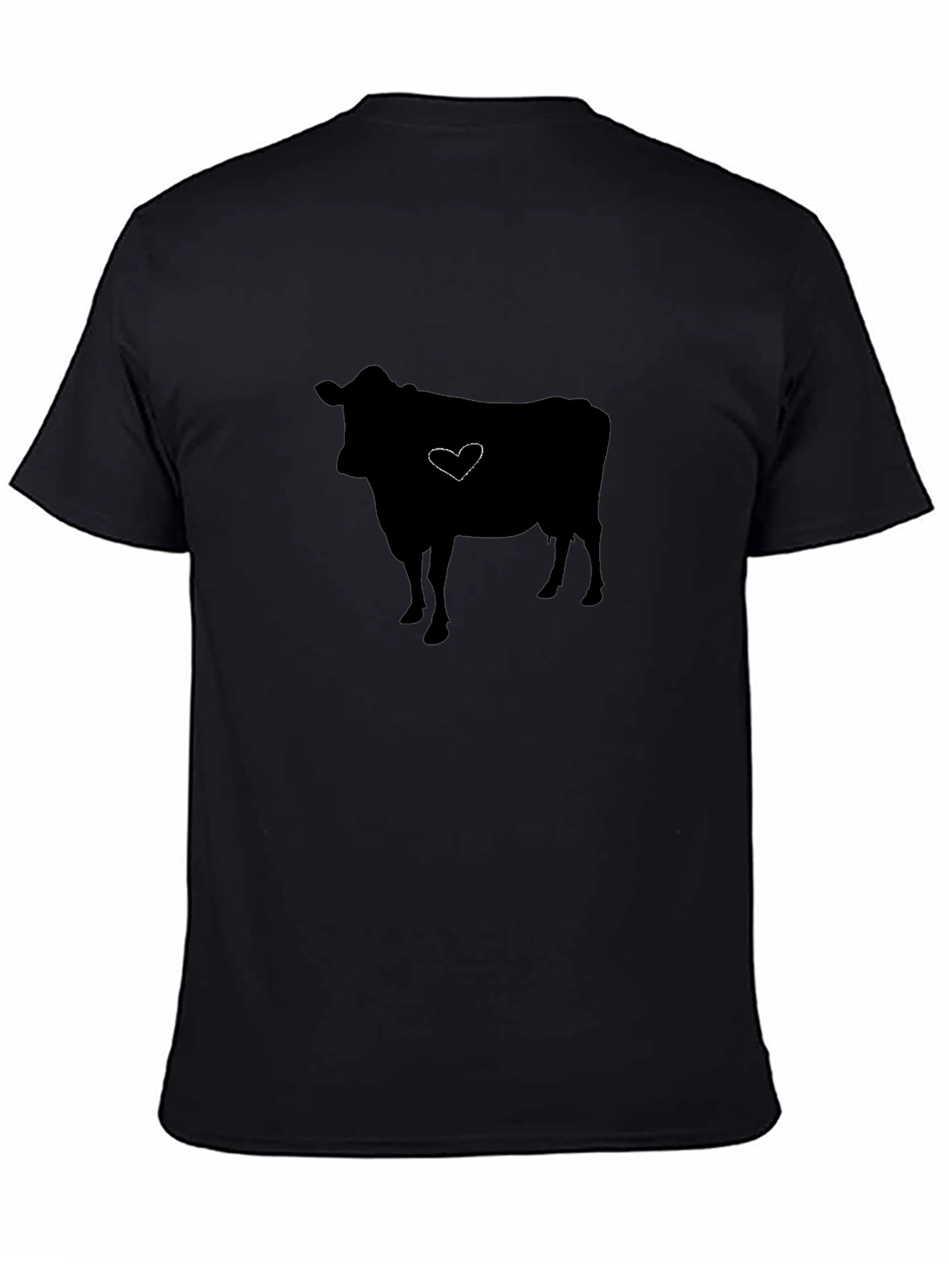 Cow Heart Graphic Tee - Black Unisex T-Shirt