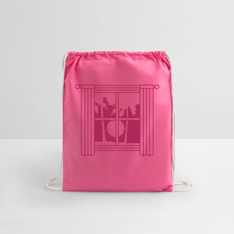 Sun palm tree window