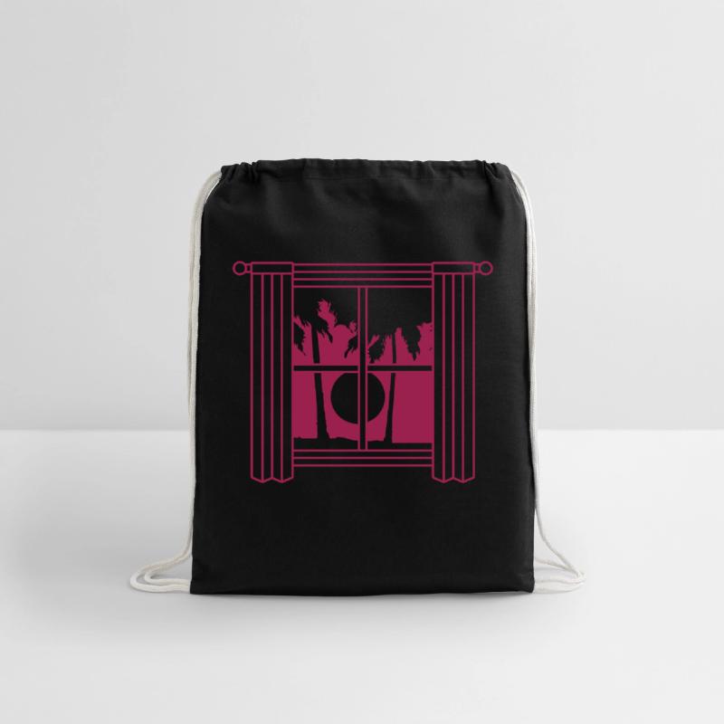 Sun palm tree window