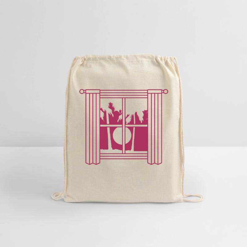 Sun palm tree window