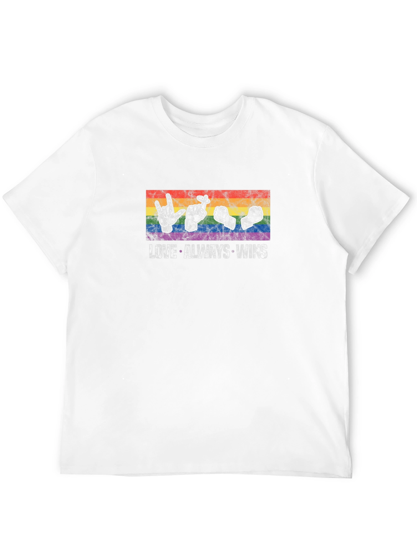 Love Always Wins T-Shirt LGBT Pride Rainbow
