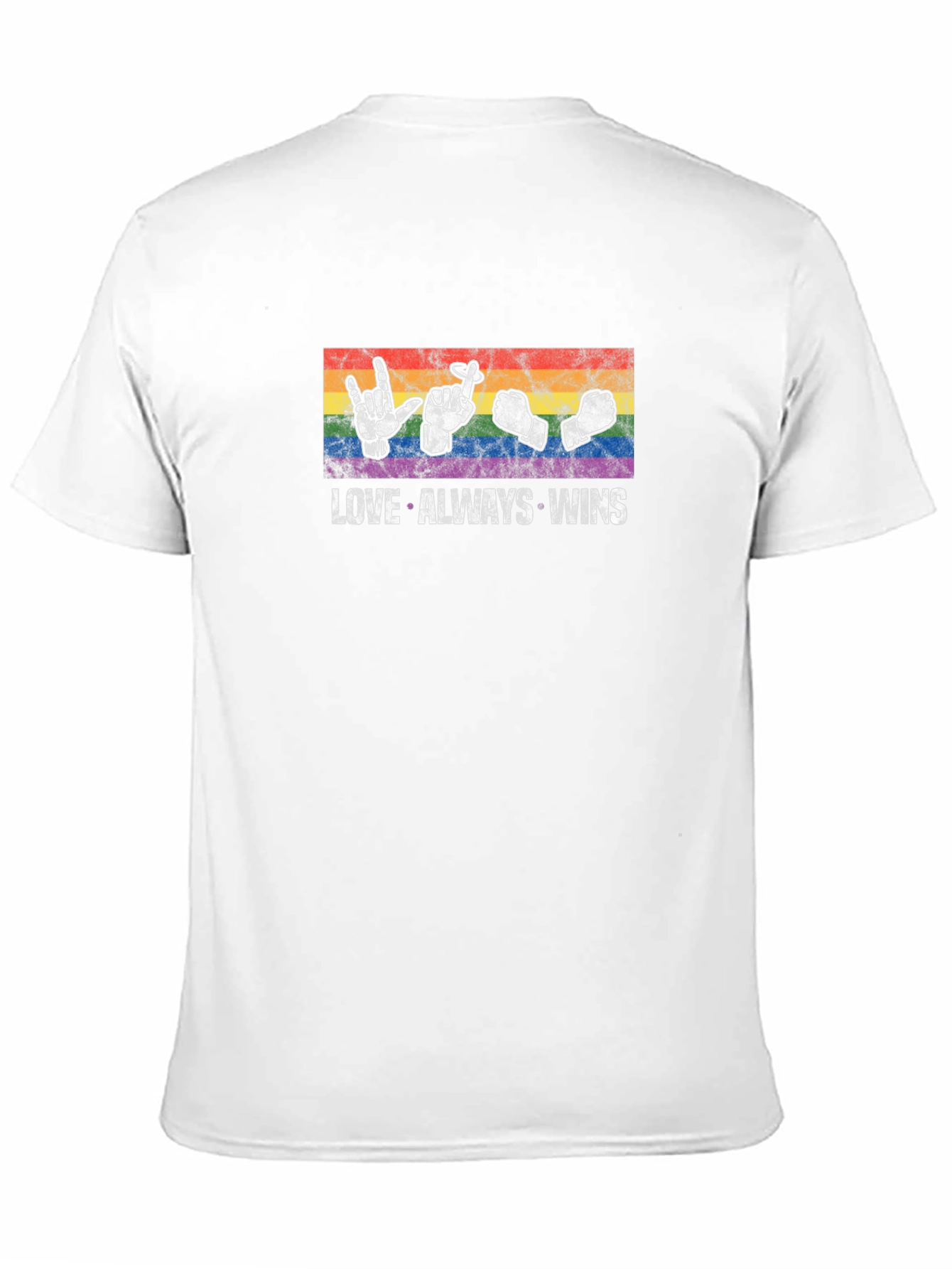 Love Always Wins T-Shirt LGBT Pride Rainbow