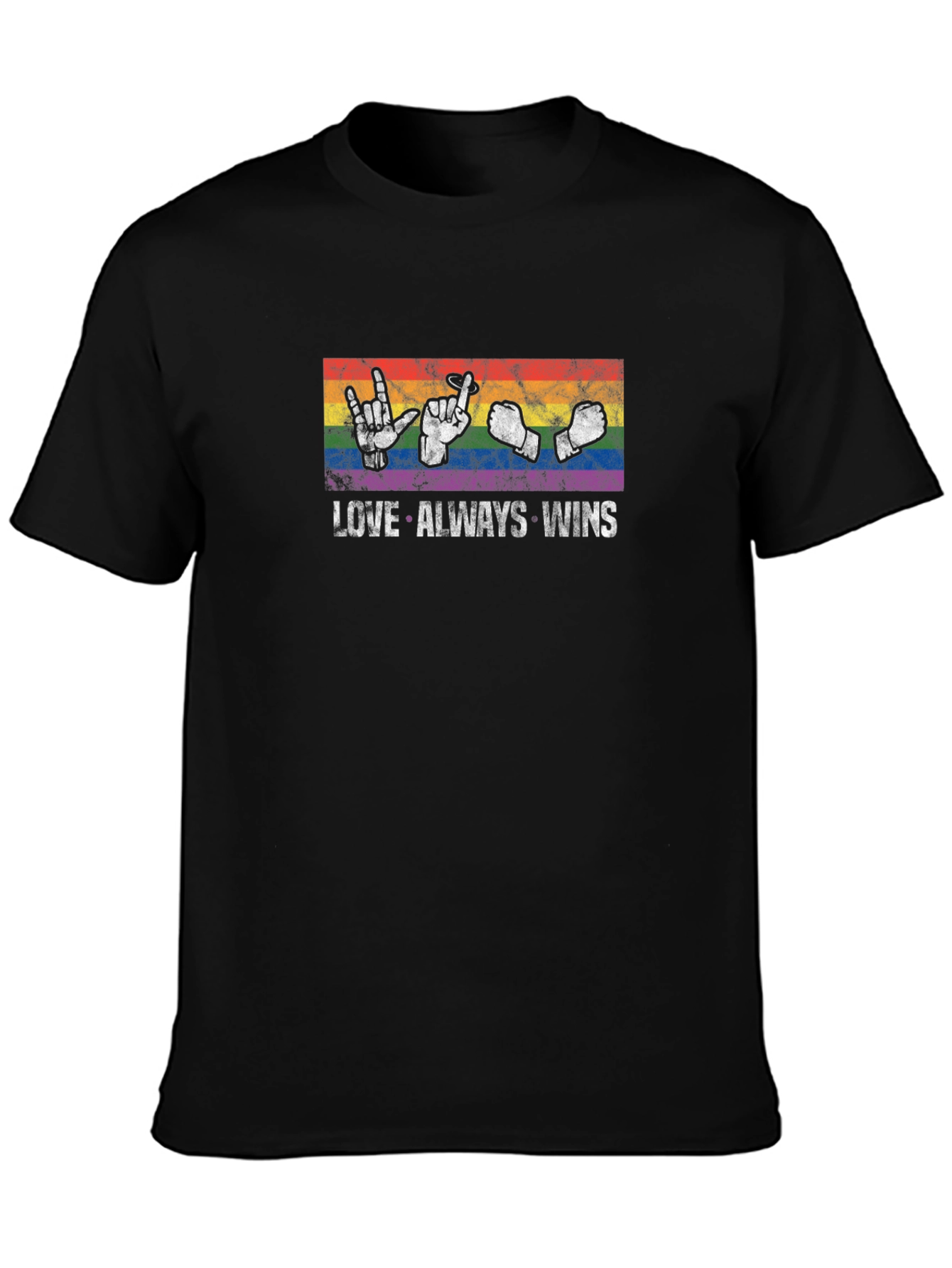 Love Always Wins T-Shirt LGBT Pride Rainbow
