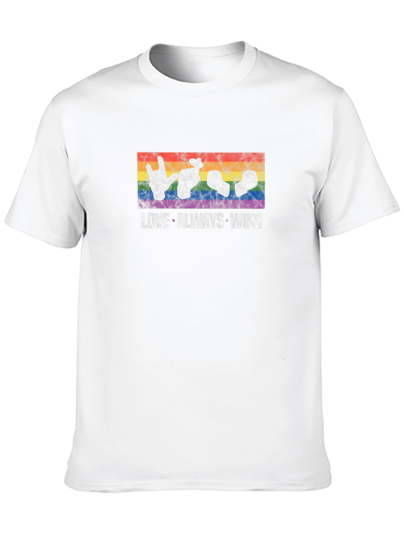 Love Always Wins T-Shirt LGBT Pride Rainbow