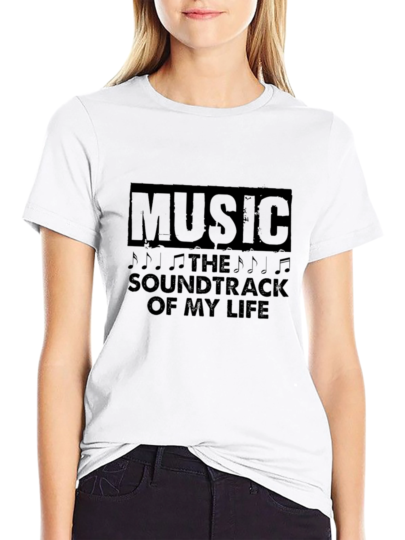 Music Soundtrack T-Shirt - Black