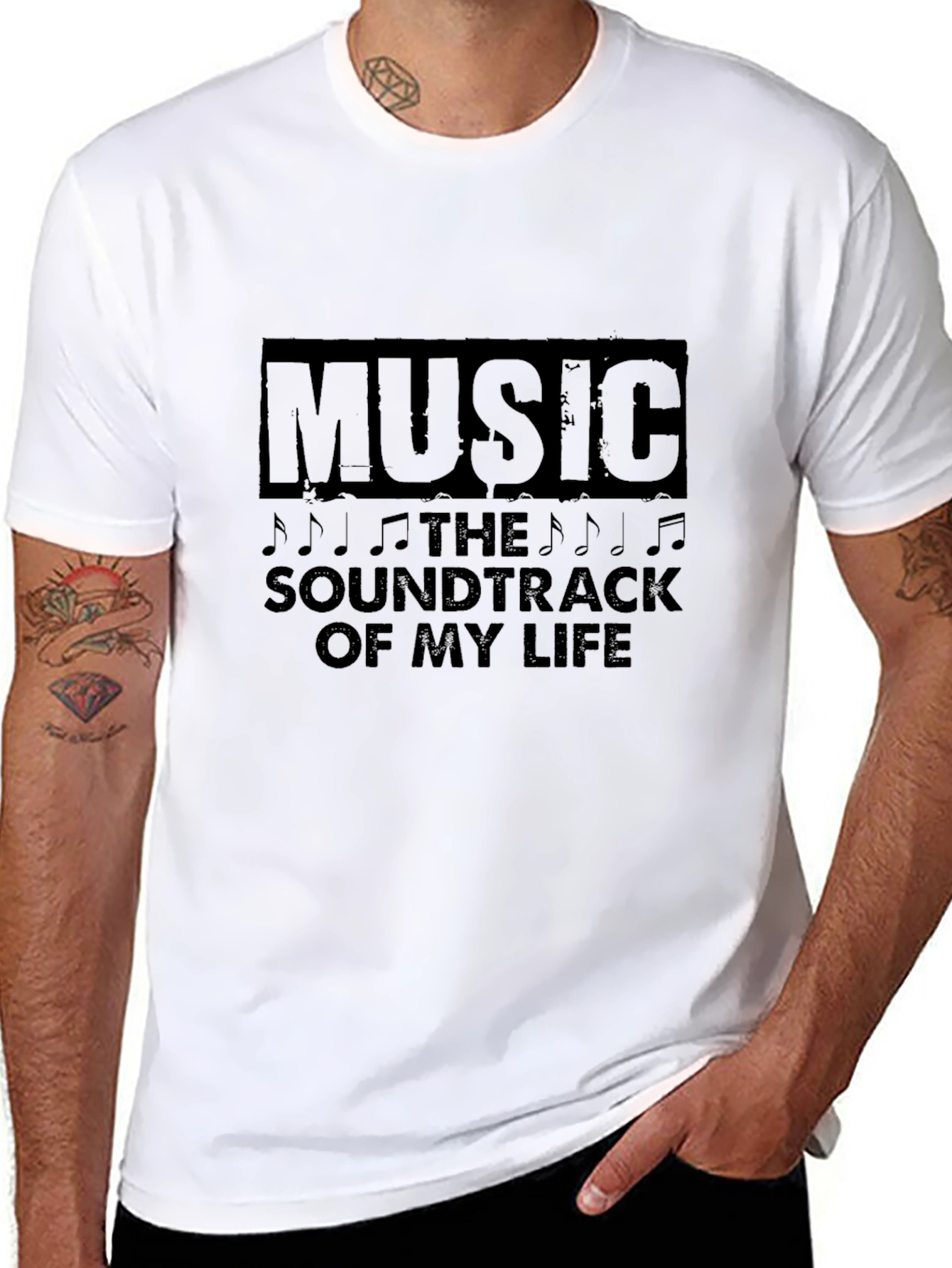 Music Soundtrack T-Shirt - Black