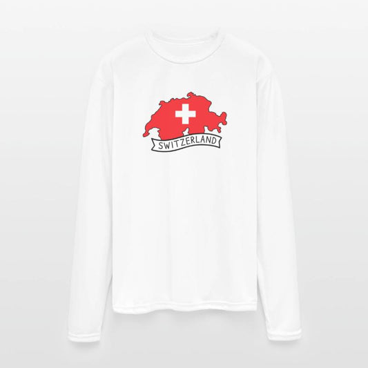 Switzerland Map with Cross Emblem