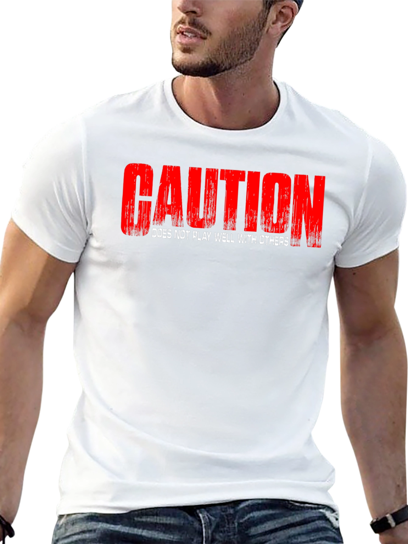 Caution Does Not Play Well with Others Funny T-Shirt