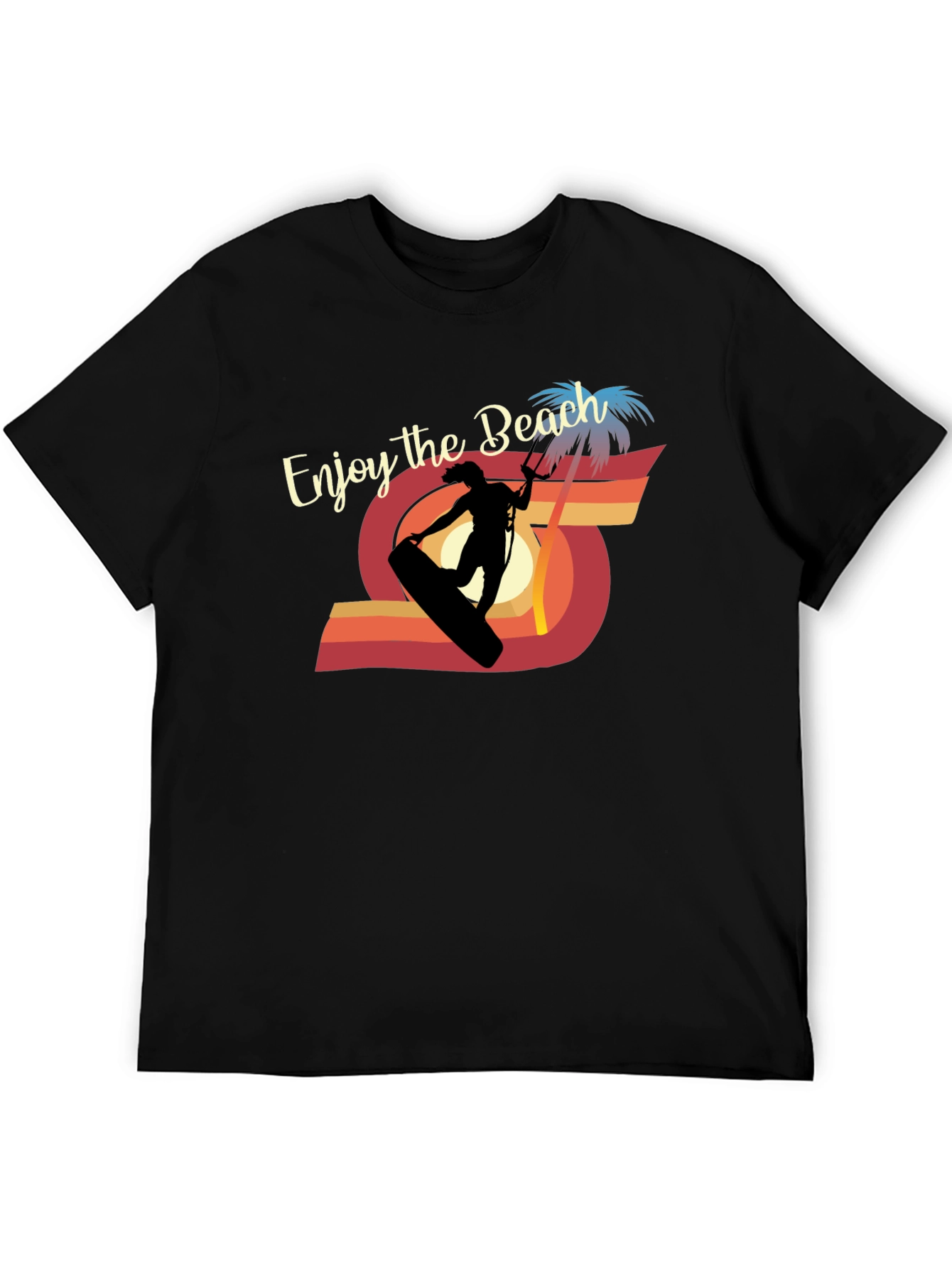 Enjoy the Beach Kitesurfing Graphic Tee