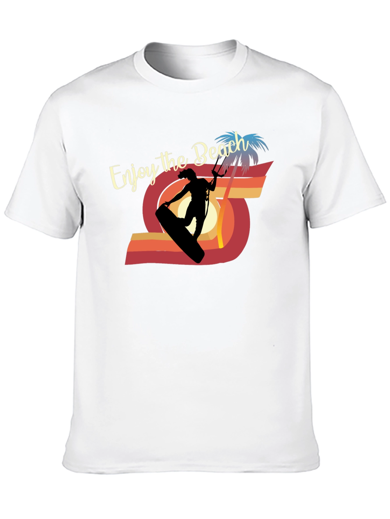Enjoy the Beach Kitesurfing Graphic Tee