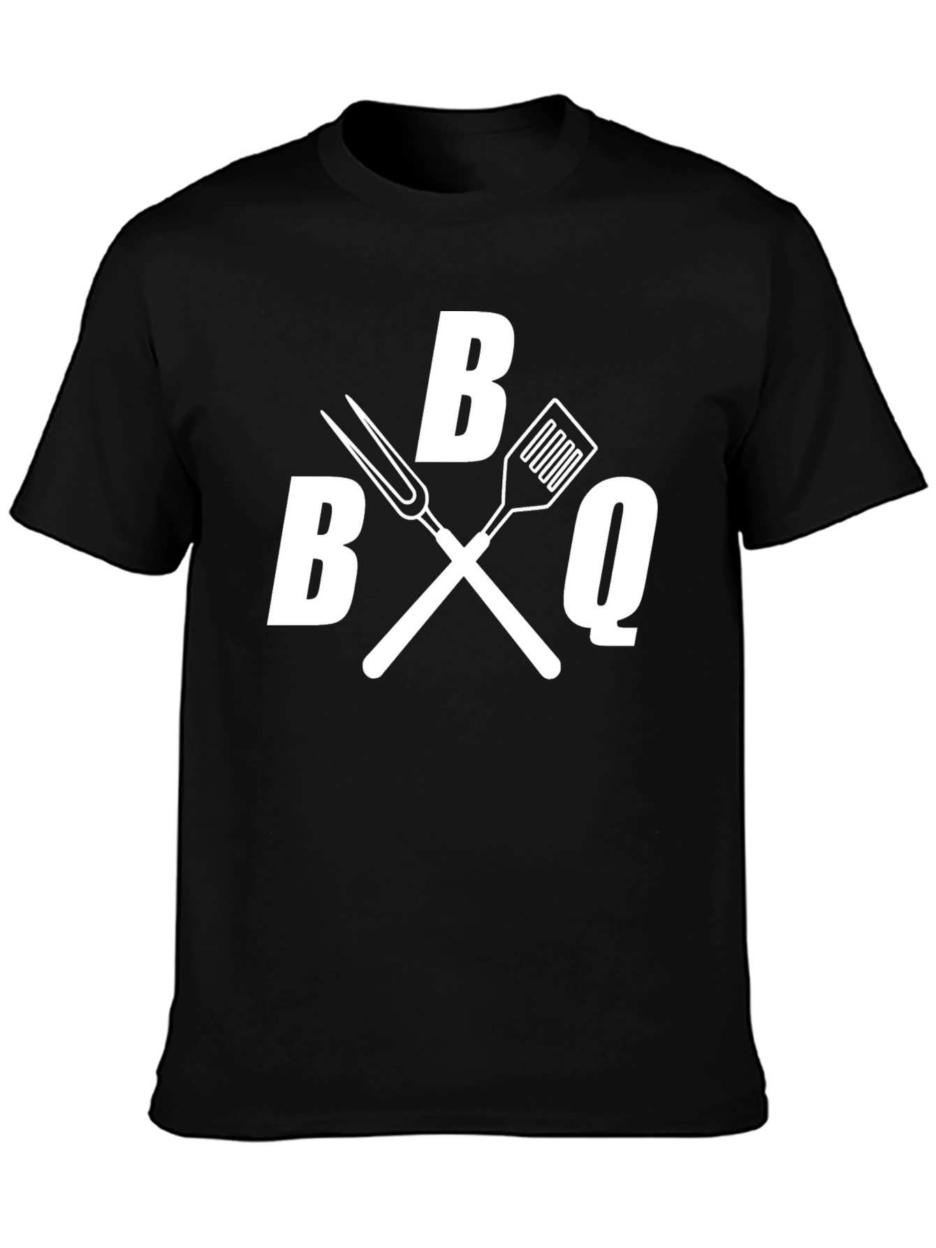 BBQ T-Shirt - Grilling Utensil Graphic Tee - Black