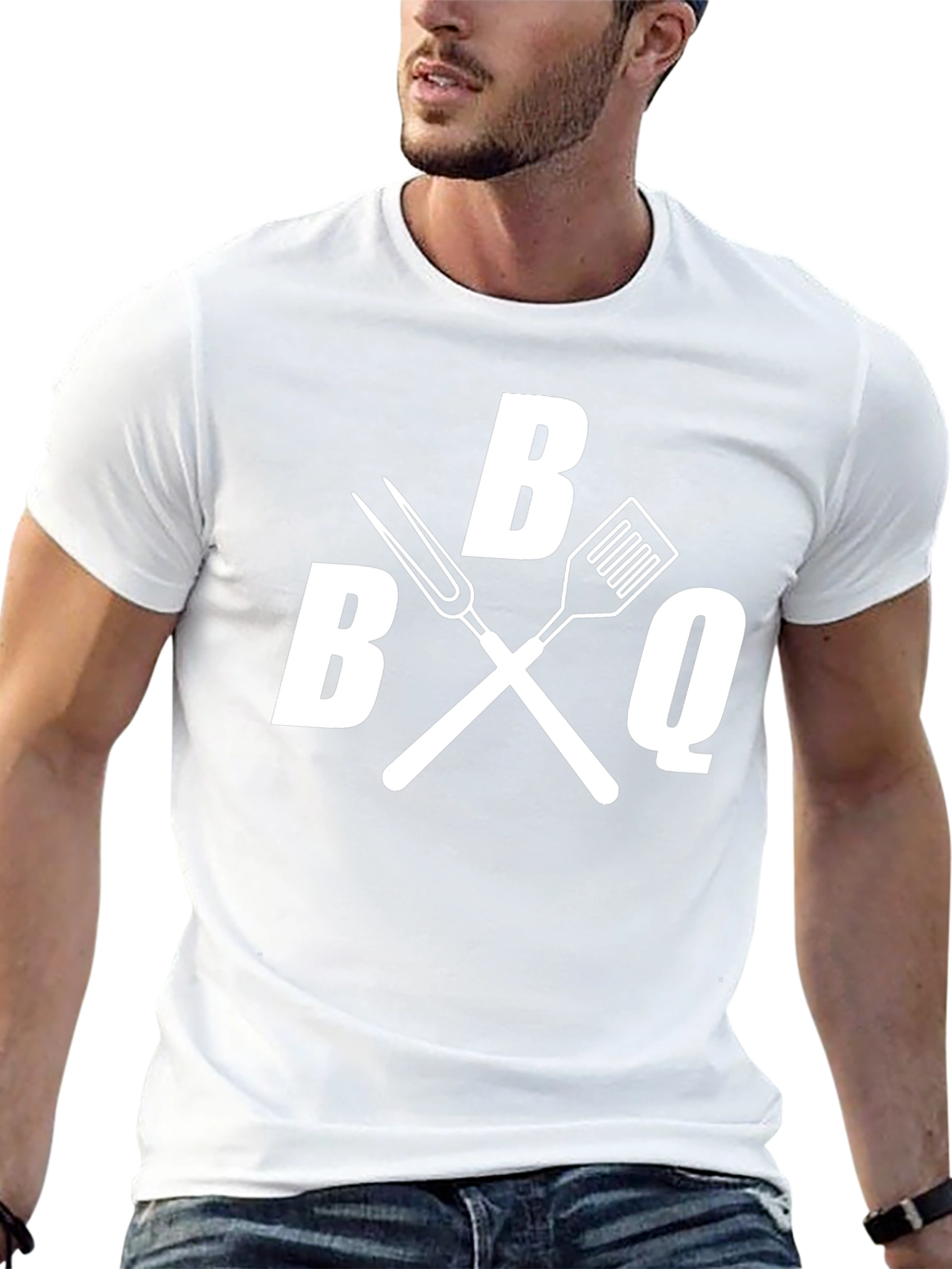 BBQ T-Shirt - Grilling Utensil Graphic Tee - Black