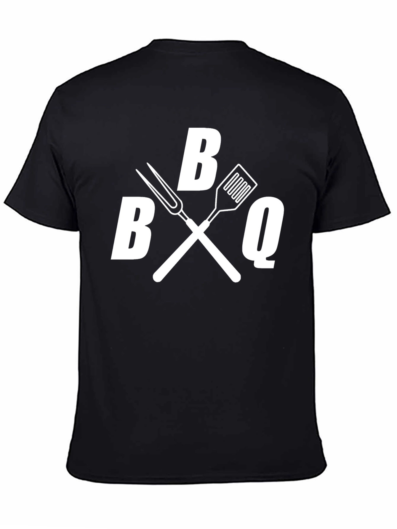 BBQ T-Shirt - Grilling Utensil Graphic Tee - Black