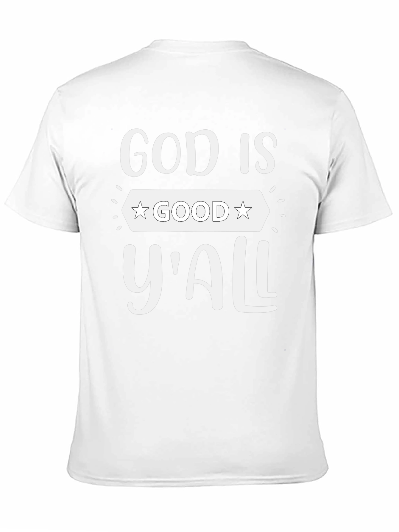 God Is Good Yall Graphic Tee - Black