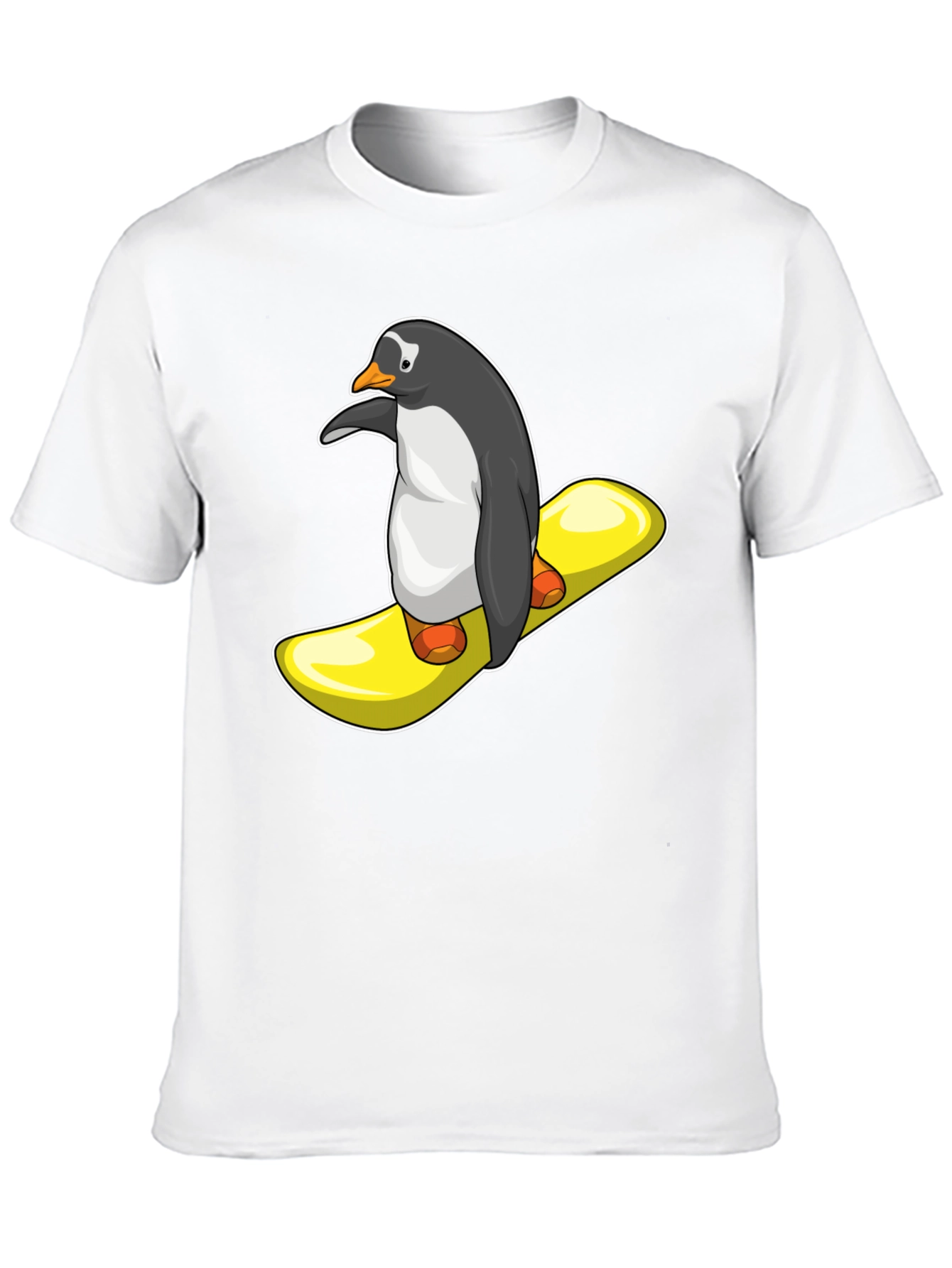 Penguin Snowboard T-Shirt - Unique Graphic Tee