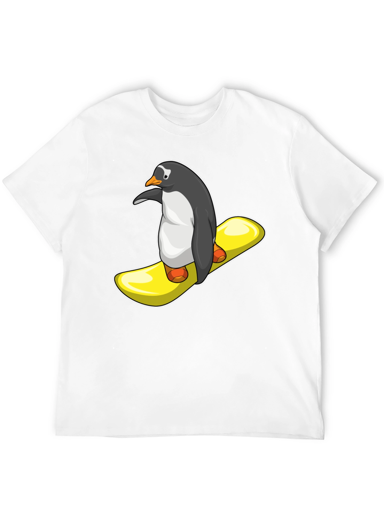 Penguin Snowboard T-Shirt - Unique Graphic Tee