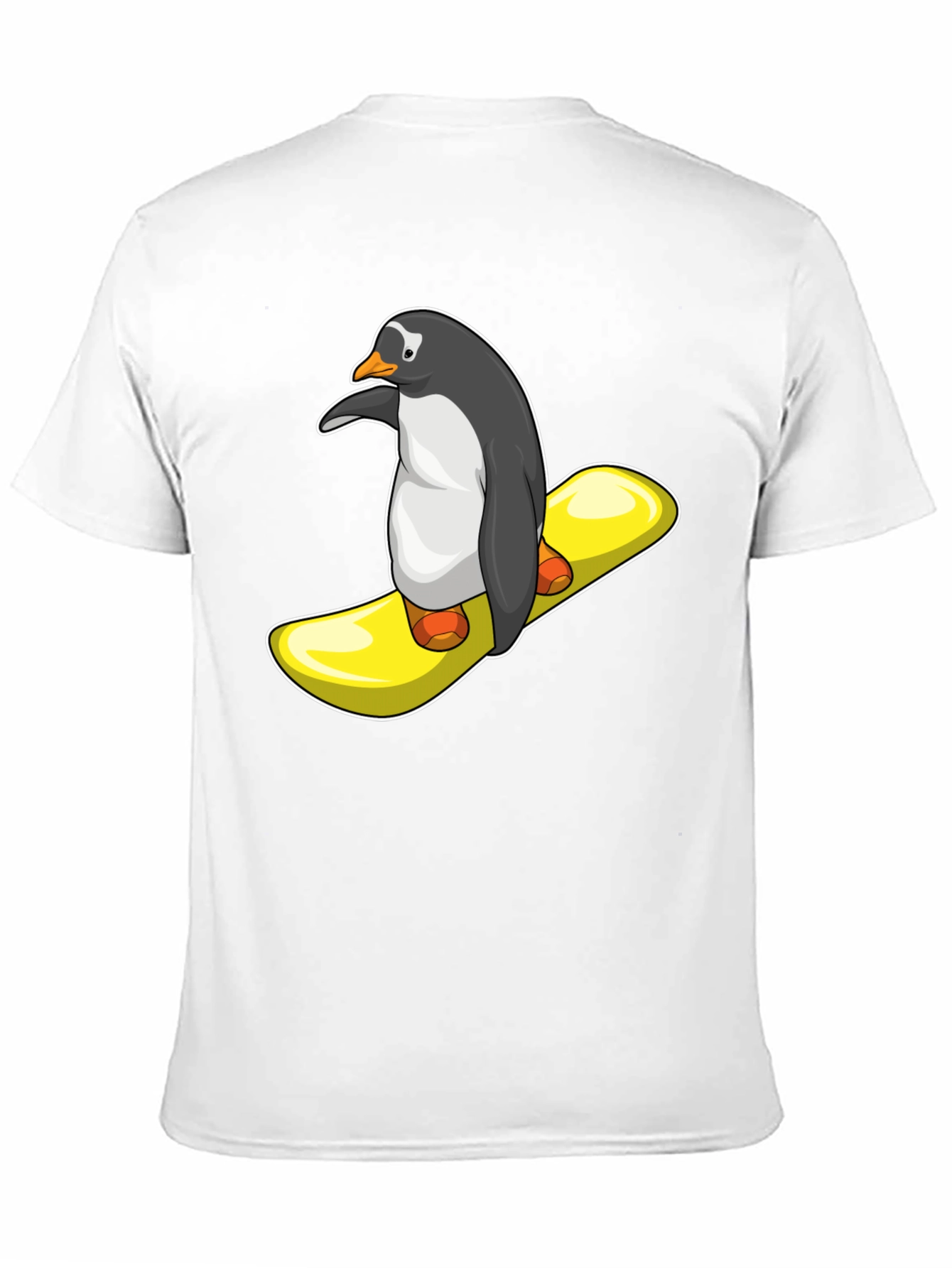Penguin Snowboard T-Shirt - Unique Graphic Tee