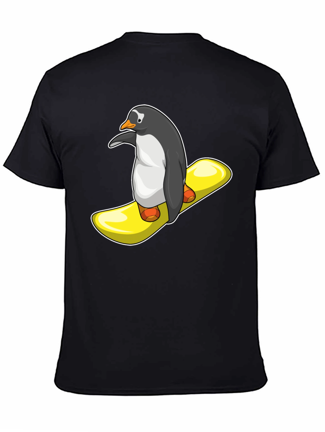 Penguin Snowboard T-Shirt - Unique Graphic Tee