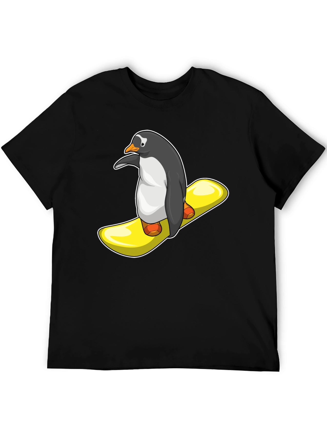 Penguin Snowboard T-Shirt - Unique Graphic Tee